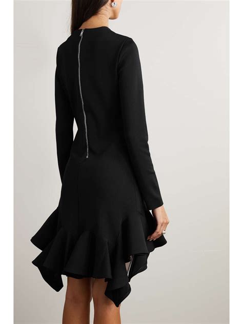 givenchy ruffle trim sheer dress|GIVENCHY Ruffled jersey mini dress .